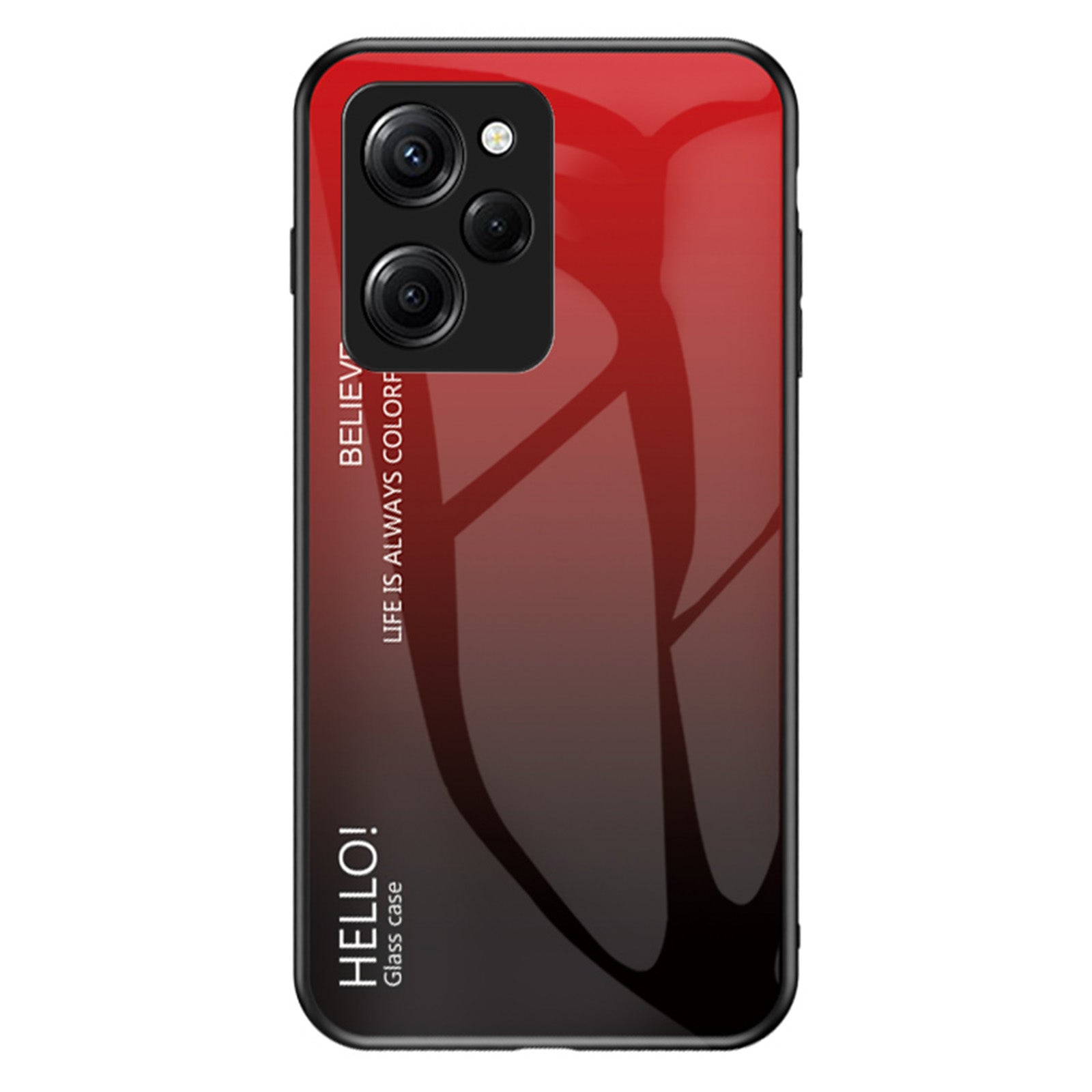 For Xiaomi Poco X5 Pro 5G Redmi Note 12 Pro Speed 5G Phone Case Tempered Glass Slim Case For Xiaomi Poco X5 Pro 5G Redmi Note 12 Pro Speed 5G Phone Case Tempered Glass Slim Case